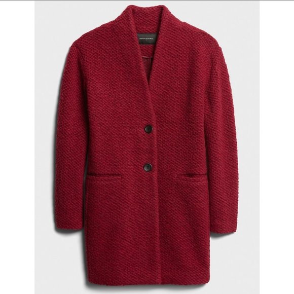 Banana Republic Factory Jackets & Blazers - NWT $170 Banana Republic Factory Collarless Knit Coat in size Small.